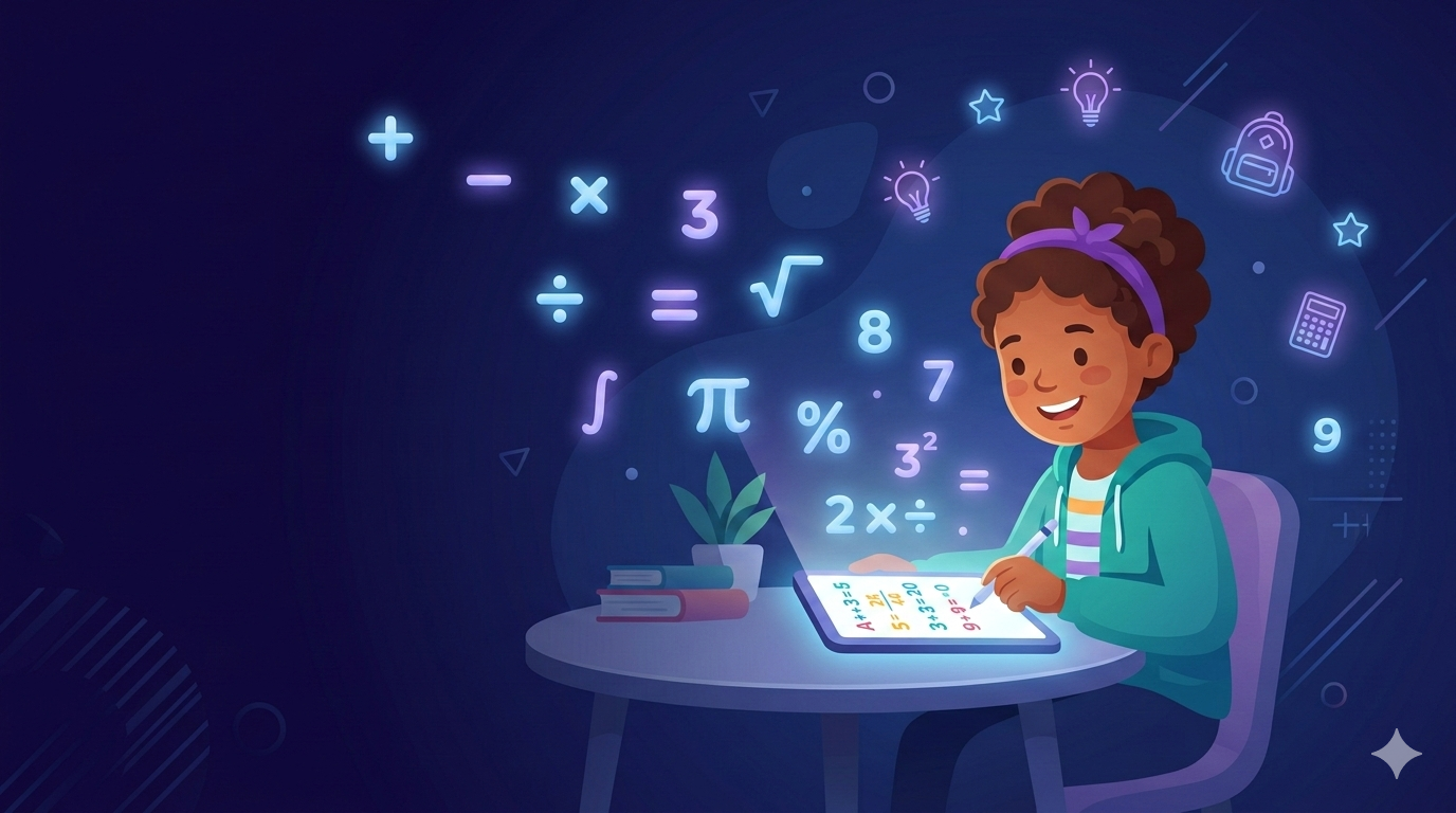 Student learning maths